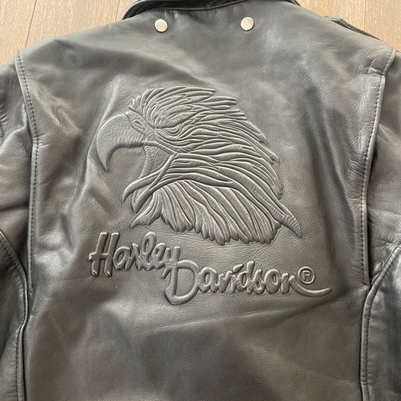 Vintage‎ Harley Davidson leather biker jacket size 46 - Picture 11 of 11